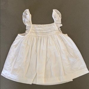 BABY GAP RUFFLED SLEEVELESS BLOUSE TOP